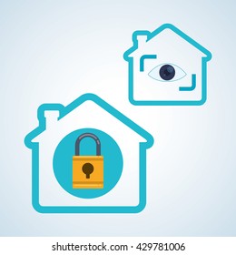 Smart house design. home icon. White background  , vector