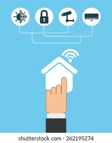 smart house design, vector illustration eps10 graphic 
