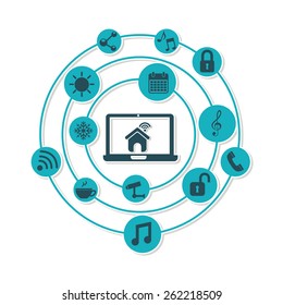 smart house design, vector illustration eps10 graphic 