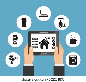 smart house design, vector illustration eps10 graphic 