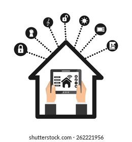 smart house design, vector illustration eps10 graphic 