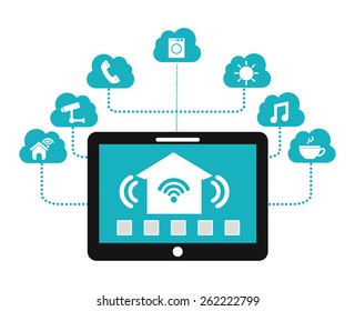 smart house design, vector illustration eps10 graphic 