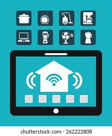 smart house design, vector illustration eps10 graphic 