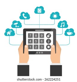 smart house design, vector illustration eps10 graphic 