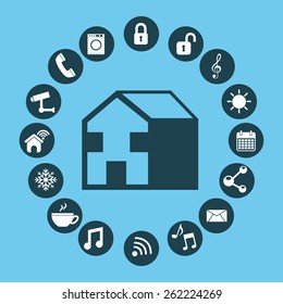 smart house design, vector illustration eps10 graphic 