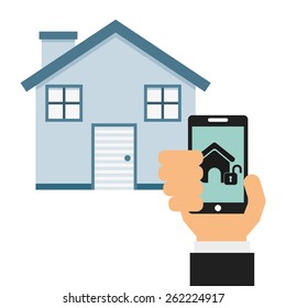 smart house design, vector illustration eps10 graphic 