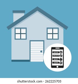 smart house design, vector illustration eps10 graphic 