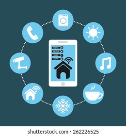 smart house design, vector illustration eps10 graphic 