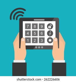 smart house design, vector illustration eps10 graphic 