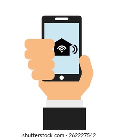 smart house design, vector illustration eps10 graphic 