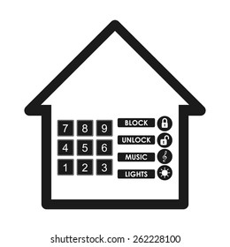 smart house design, vector illustration eps10 graphic 