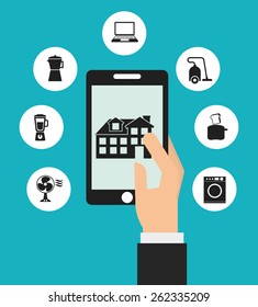 smart house design, vector illustration eps10 graphic 