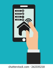 smart house design, vector illustration eps10 graphic 