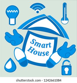 Smart house or digital home poster