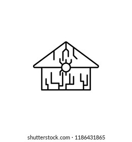 Smart house smart home icon. Element of future technology icon for mobile concept and web apps. Thin line Smart house smart home icon can be used for web and mobile