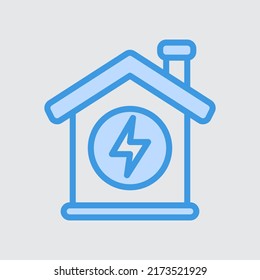 Smart house icon in blue style about smart home, use for website mobile app presentation