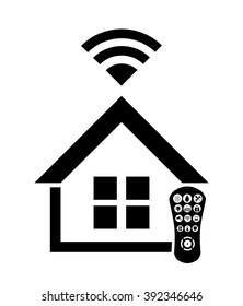 Smart house icon design