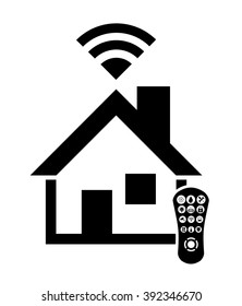 Smart house icon design