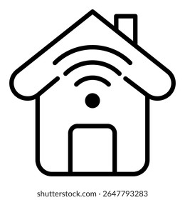 Coleção de Vetor Único de Ícone Smart House