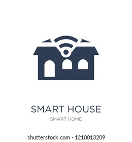 smart House icon. Trendy flat vector smart House icon on white background from smart home collection, vector illustration can be use for web and mobile, eps10