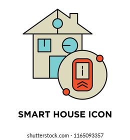 Smart house icon vector isolated on white background, Smart house transparent sign , technology symbols