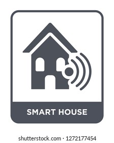 smart house icon vector on white background, smart house trendy filled icons from Future technology collection, smart house simple element illustration