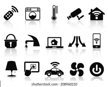 smart house icons set