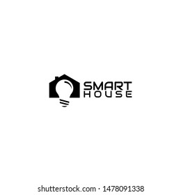 smart house logo concept vector