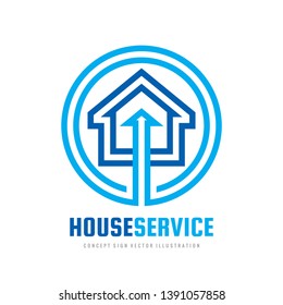 Smart house logo design template. Build vector sign. Home digital electronic technology icon. Real estate business investment. 