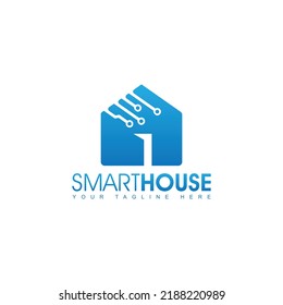 Smart House Logo Design Template. Simple element illustration. Can be used for web and mobile.