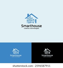 Smart house Logo design template
