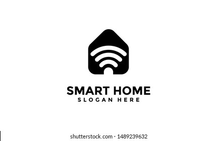  Smart house logo. Smart home icon. Simple line house logo, Simple element illustration. Can be used for web and mobile.