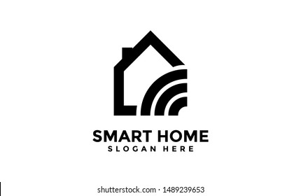 smart home logo images stock photos vectors shutterstock https www shutterstock com image vector smart house logo home icon simple 1489239653