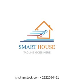 Smart house logo images illustration design