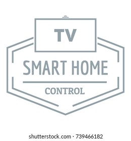 Smart house logo. Simple illustration of smart house vector logo for web