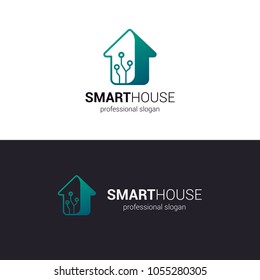 Smart House Logo Template