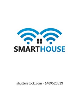 Smart House Logo Template Design Vector, Emblem, Design Concept, Creative Symbol, Icon