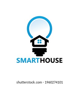 Smart house logo template design