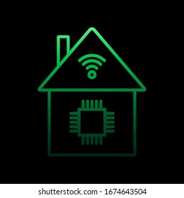 Smart house nolan icon. Simple thin line, outline vector of intelligence icons for ui and ux, website or mobile application