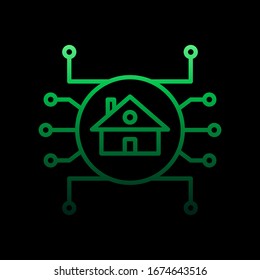 Smart house nolan icon. Simple thin line, outline vector of intelligence icons for ui and ux, website or mobile application