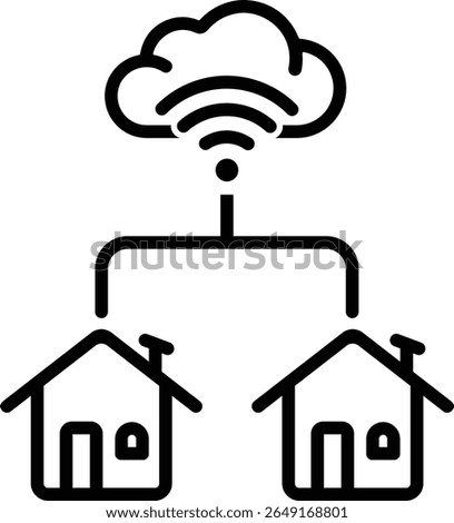smart house tech iot cloud wifi technology house internet of things 11401