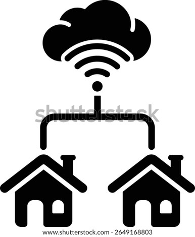 smart house tech iot cloud wifi technology house internet of things 11402