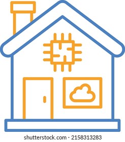 Smart House vector icon. Can be used for printing, mobile and web applications.