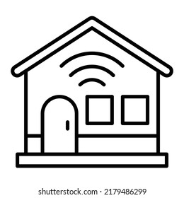 Vektorsymbol des Smart House. Kann für Druck-, Mobil- und Web-Anwendungen verwendet werden.
