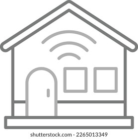 Vektorsymbol des Smart House. Kann für Druck-, Mobil- und Web-Anwendungen verwendet werden.