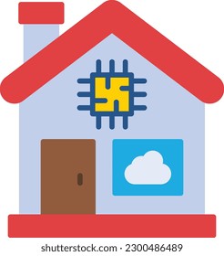 Icono vectorial de Smart House. Se puede usar para imprimir, móviles y aplicaciones web.