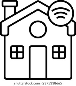 Vektorsymbol des Smart House. Kann für Druck-, Mobil- und Web-Anwendungen verwendet werden.