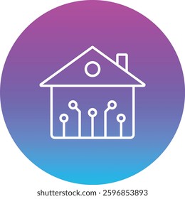 Smart House vector icon. Can be used for printing, mobile and web applications.