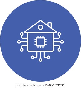 Smart House vector icon. Can be used for printing, mobile and web applications.