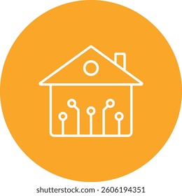 Smart House vector icon. Can be used for printing, mobile and web applications.